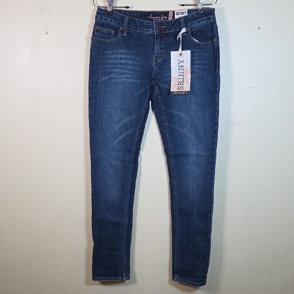 American Rag Cie Jeans Women's 5R Skinny Medium Wash Denim Stretch Low Rise NWT